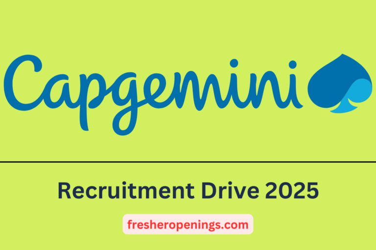 Capgemini Recruitment 2025 for Freshers