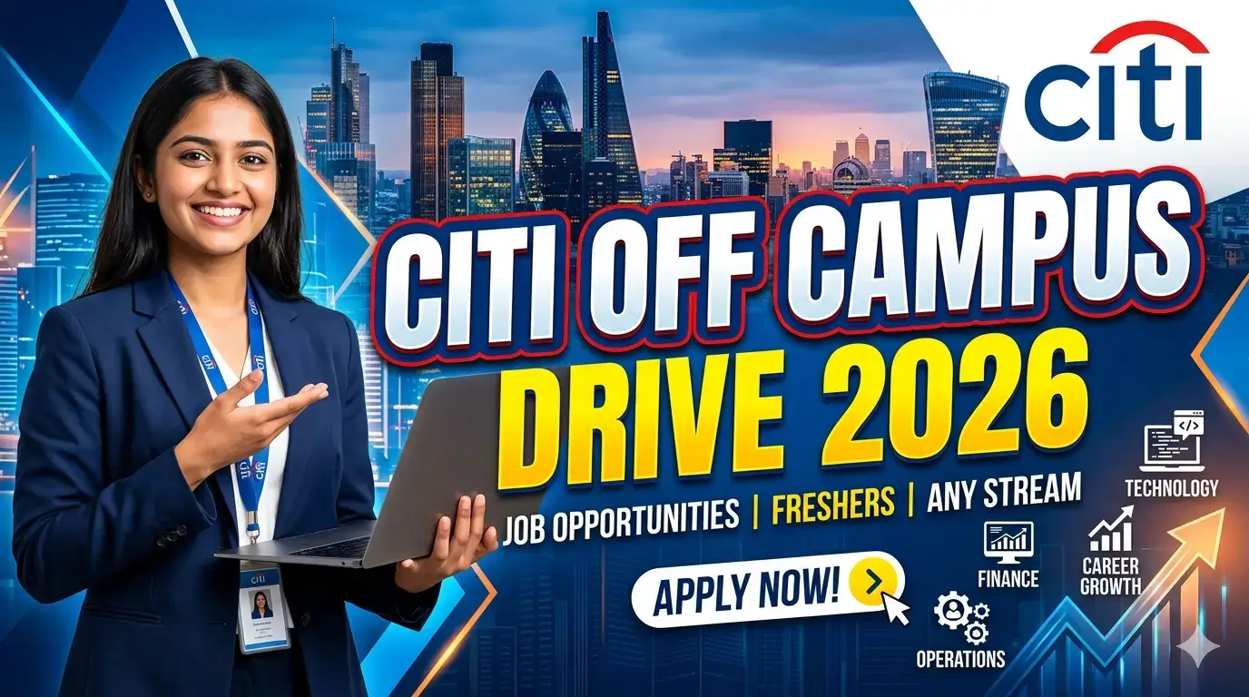 Citi Off Campus Jobs 2026