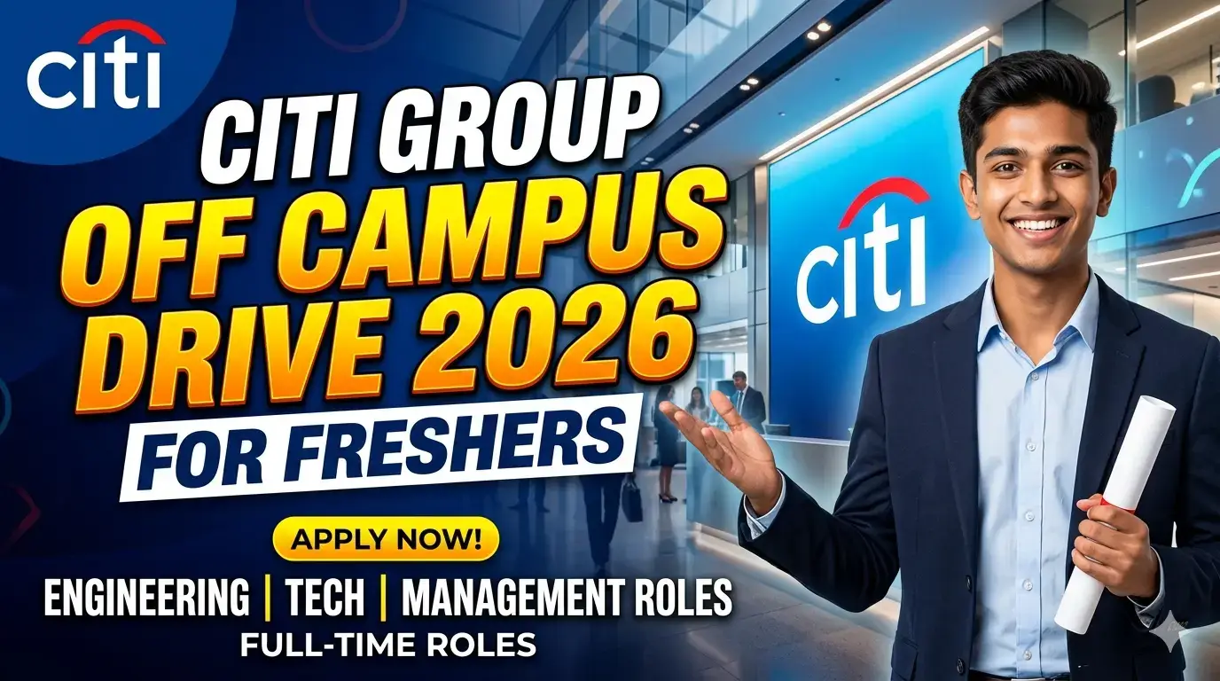 CitiGroup Recruitment 2026
