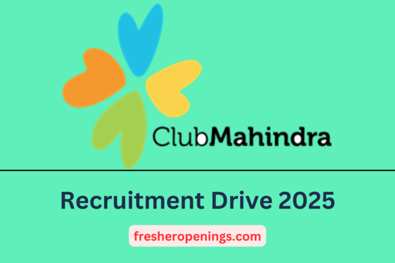 Club Mahindra Recruitment 2025
