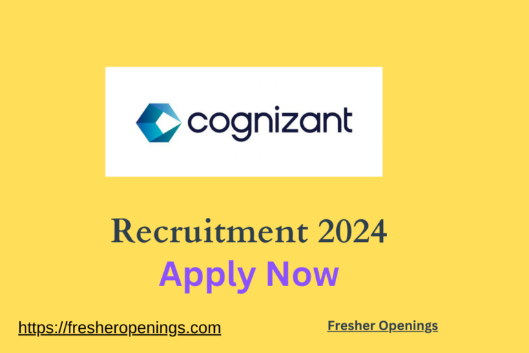 Cognizant Freshers Job Drive 2024