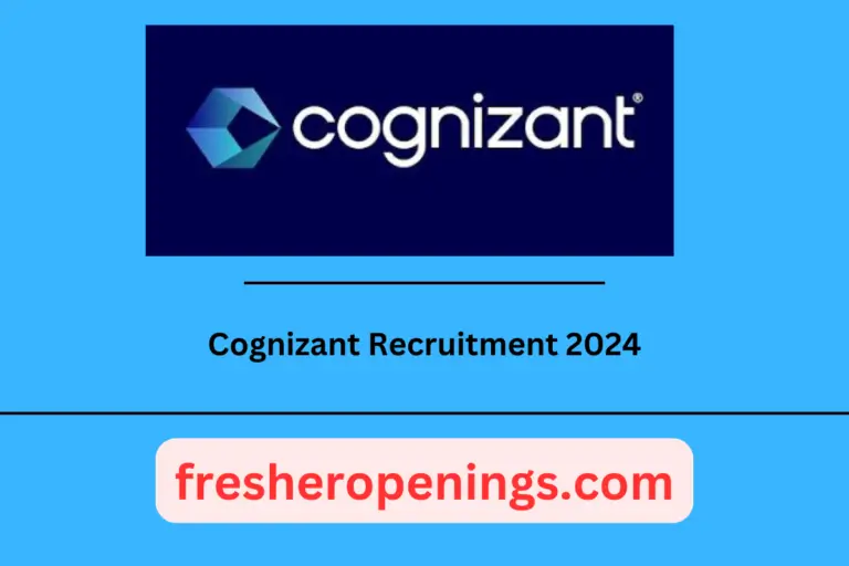 Cognizant Freshers Jobs 2024