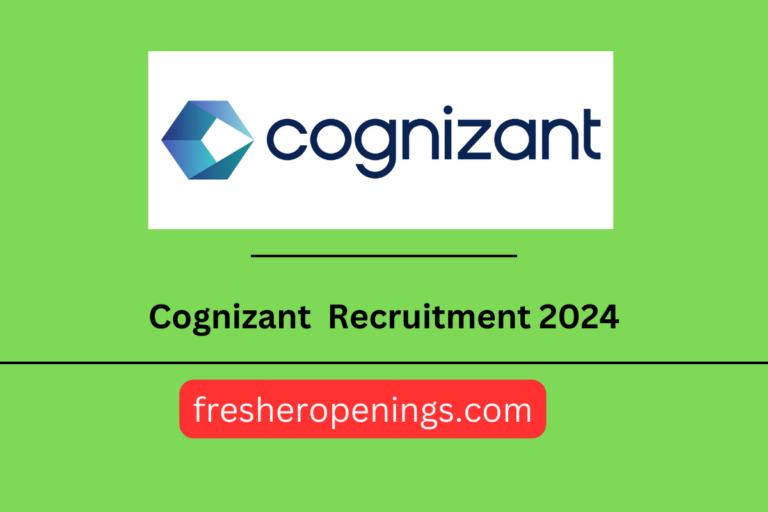 Cognizant Jobs For Freshers 2024
