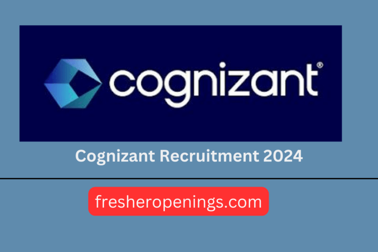 Cognizant Recruitment 2024 for Freshers