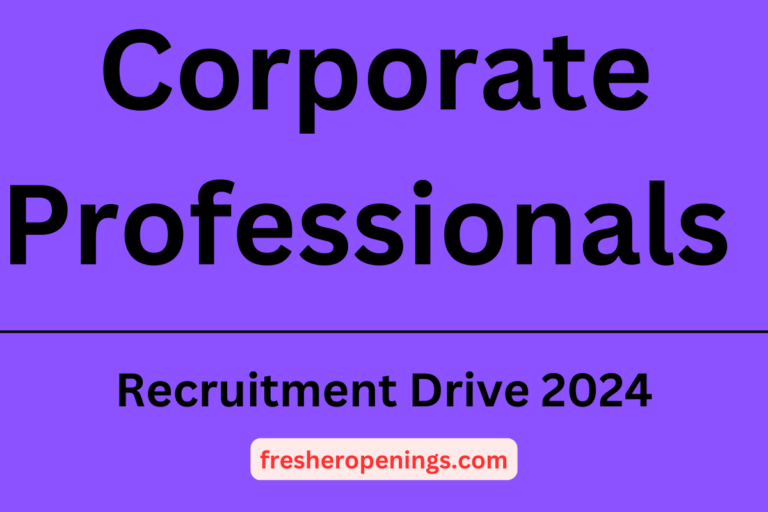 Corporate Professionals Jobs 2024