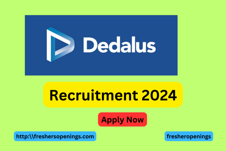 Dedalus Freshers Job Placement Drive 2024