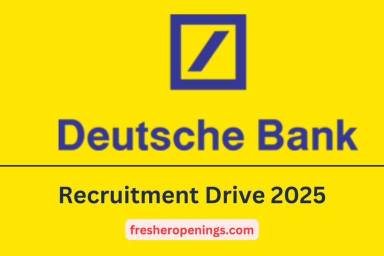 Deutsche Bank Recruitment 2025