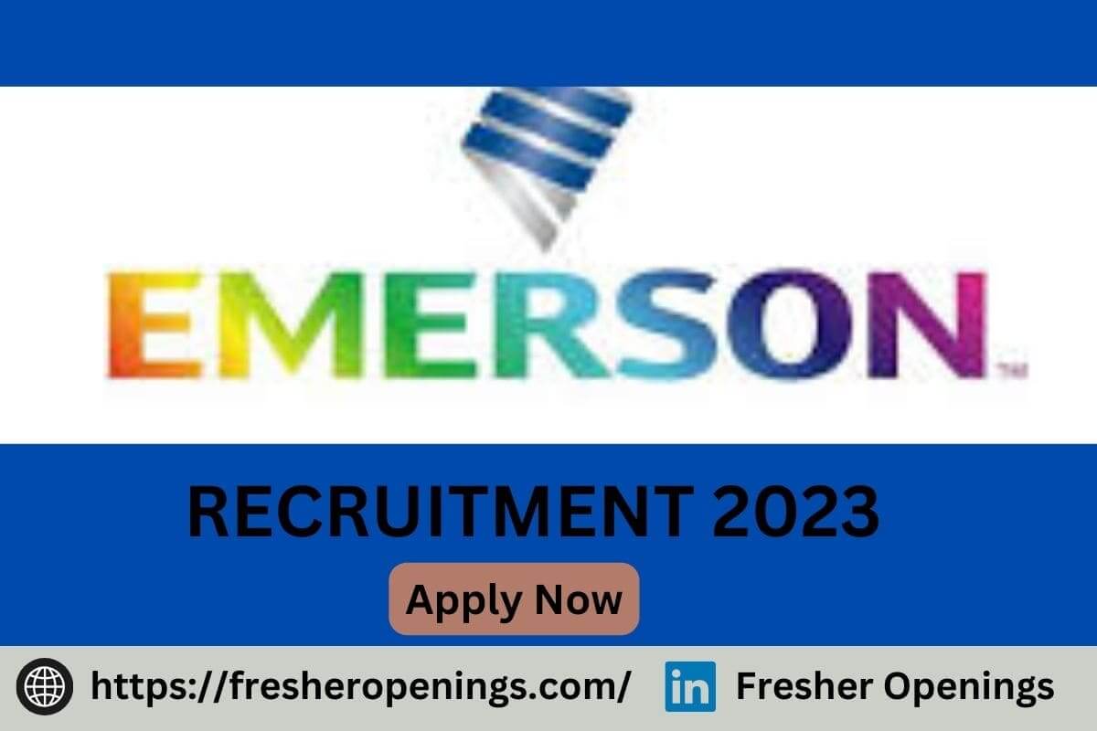 Emerson Jobs India 2023-2024
