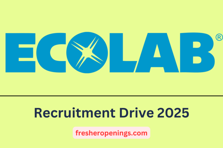 Ecolab Recruitment Drive 2025