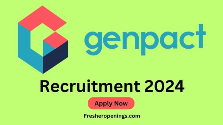 Genpact Freshers Walk-in 2024
