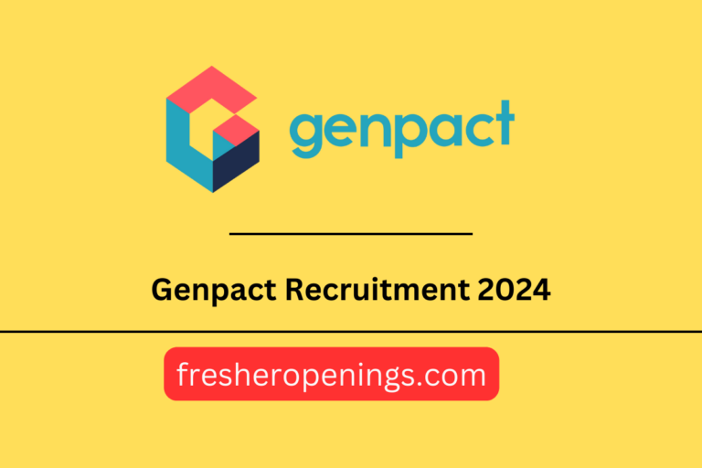 Genpact Recruitment for Freshers 2024