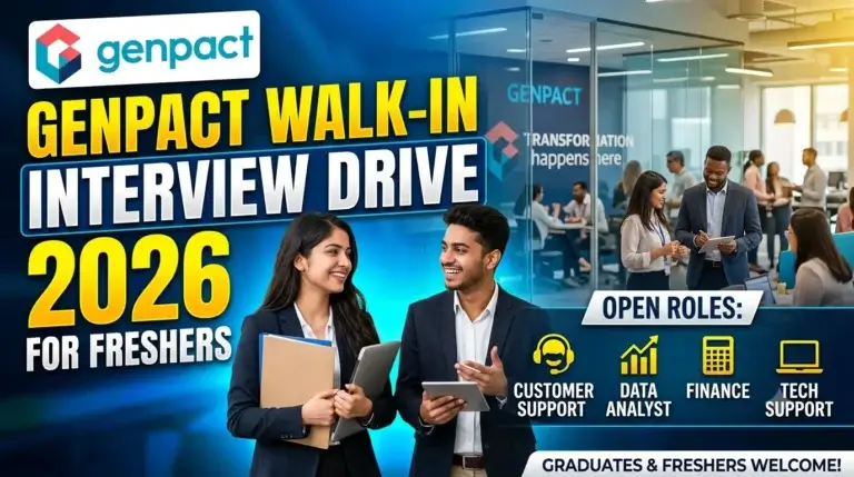 Genpact Walk-in Interview Drive 2026