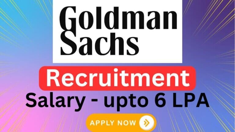 Goldman Sachs Recruitment 2024 for Freshers