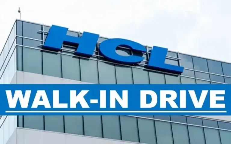 HCL Walk-in Drive Interview 2025
