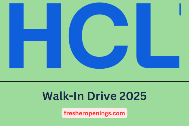 HCLTech Walk-in Drive 2025