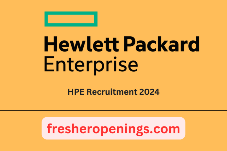 HPE Internship Drive for Freshers 2024