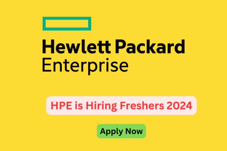 HPE Internship Jobs 2024