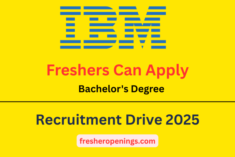 IBM Recruitment Drive 2025 for Freshers