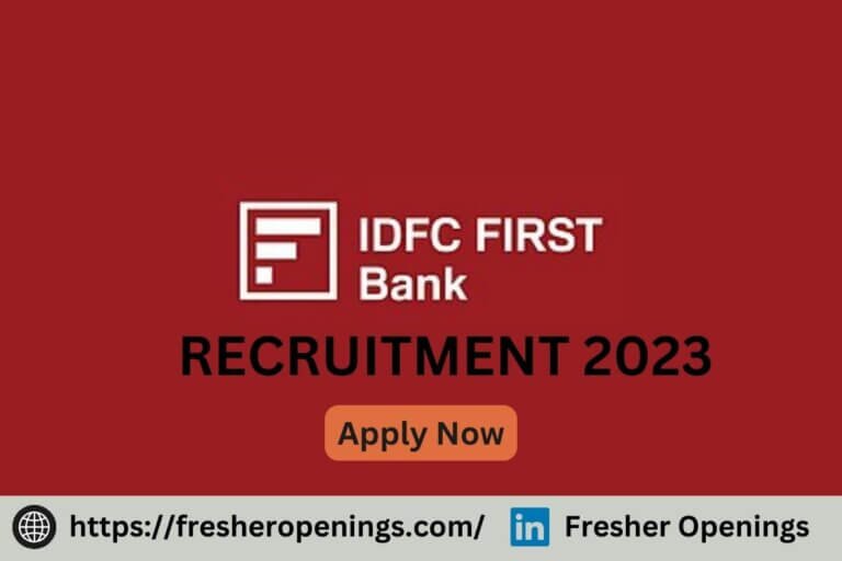 IDFC Jobs for Graduates 2023-2024