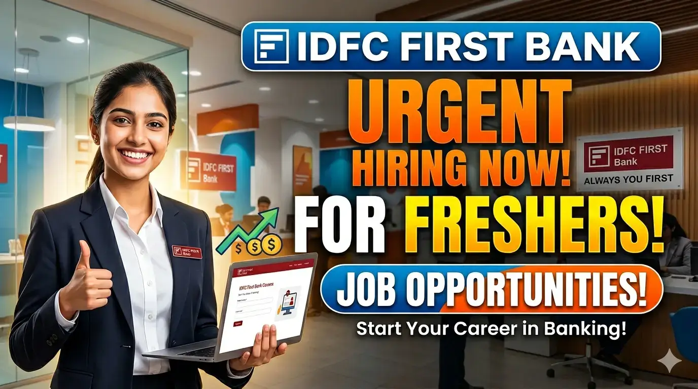IDFC First Bank Recruitment 2026