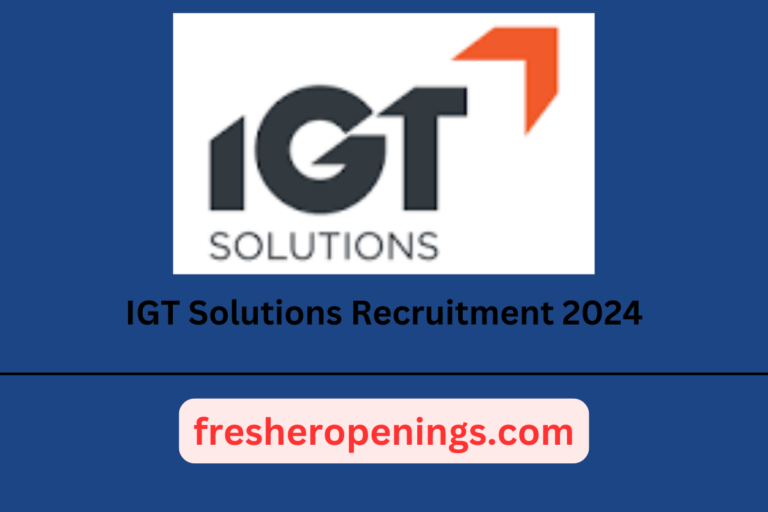 IGT Solutions Walk-in Interview