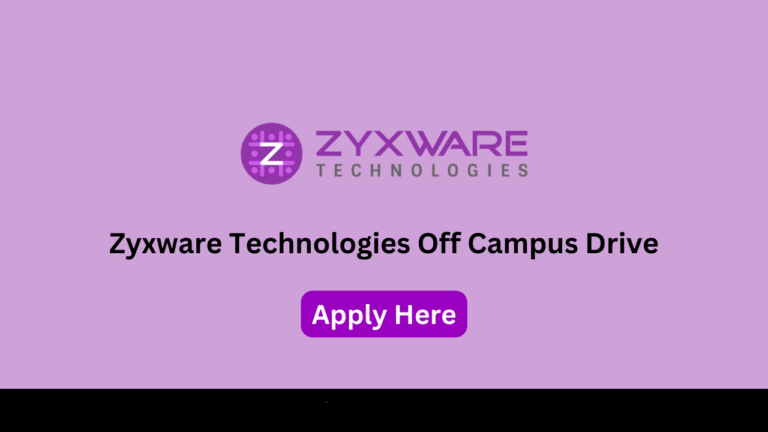 Zyxware Technologies Off Campus Drive 2023