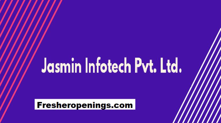 Jasmin Infotech Off Campus Drive 2023