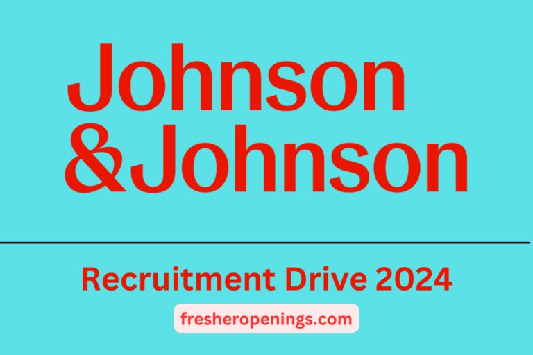 Johnson & Johnson Internship Drive 2024