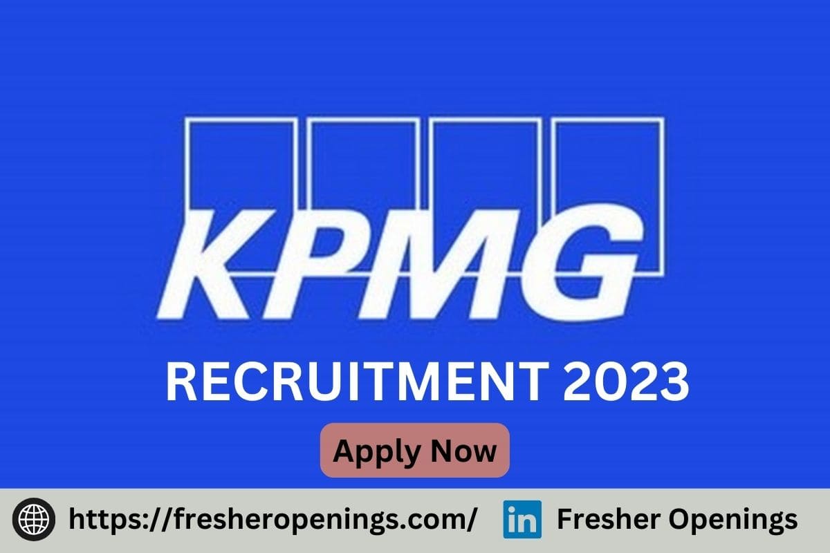 KPMG India Jobs 2023 2024 Salary Upto 9 95 LPA Apply Soon