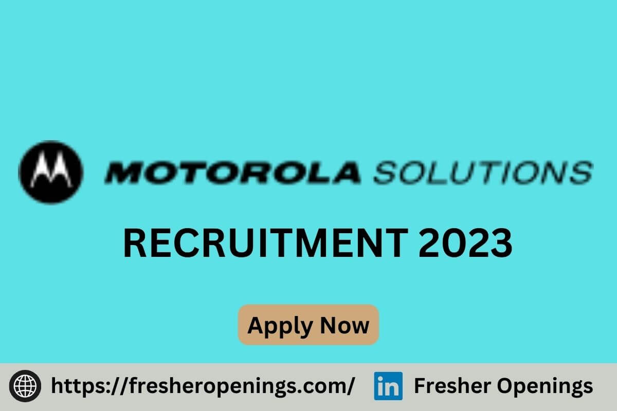 Motorola Solutions Jobs 2023-2024