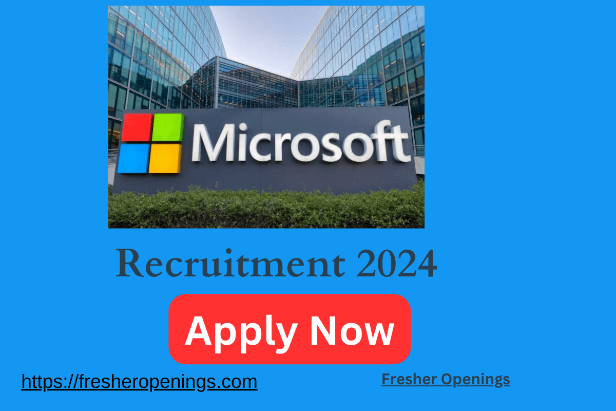 Microsoft Freshers Job Drive 2024