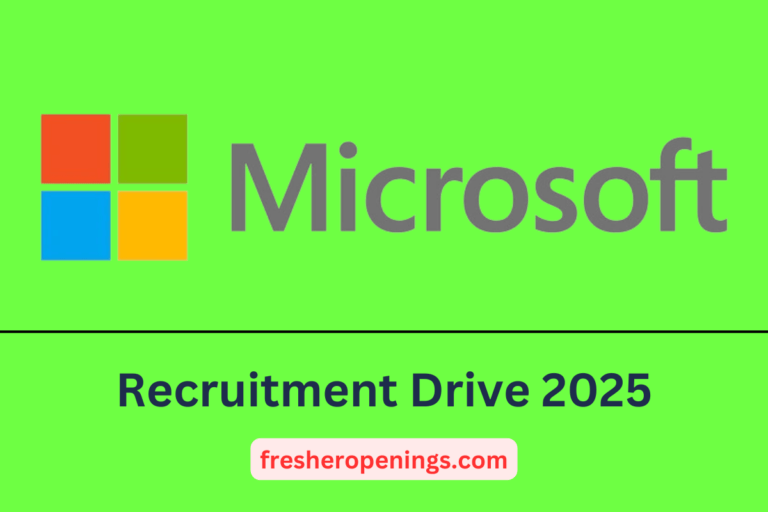 Microsoft Off Campus Placement Drive 2025