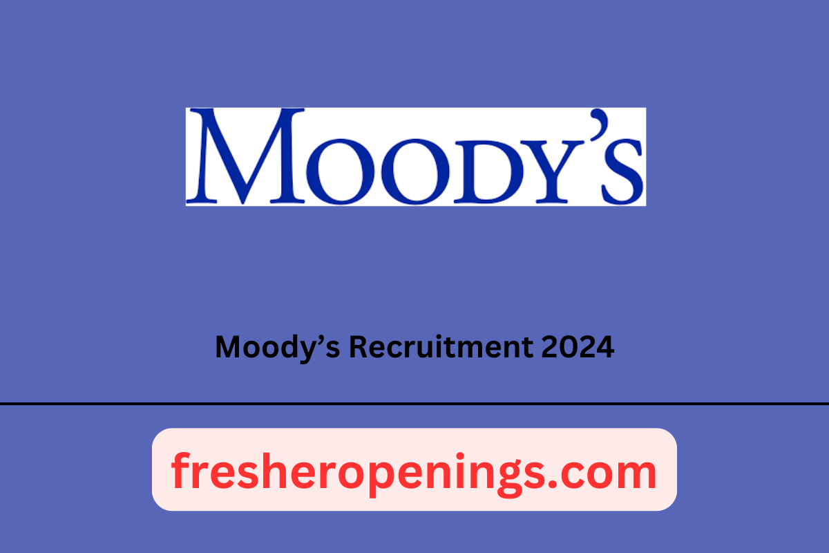 Moody's Corporation Jobs for Freshers