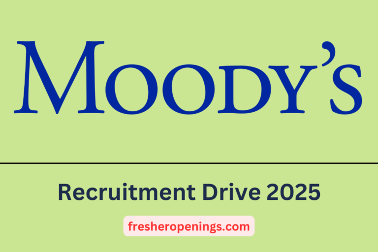 Moody's Corporation Recruitment 2025