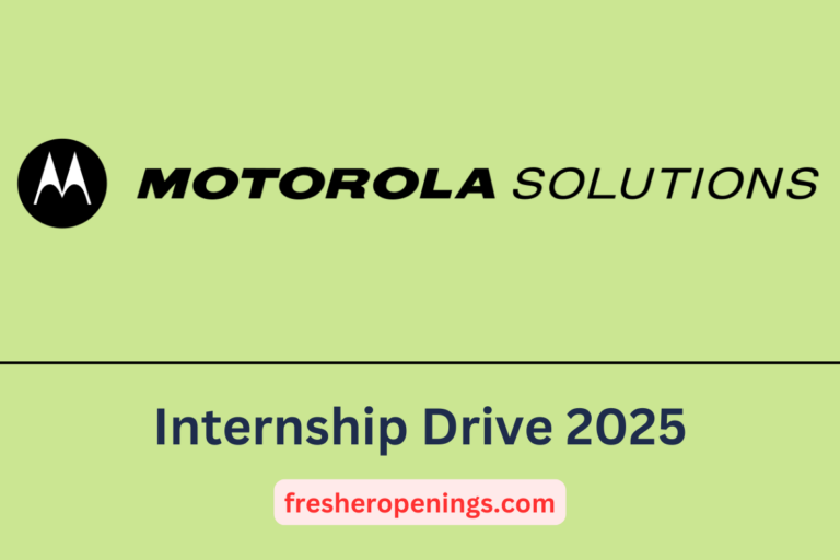 Motorola Solutions Internship 2025