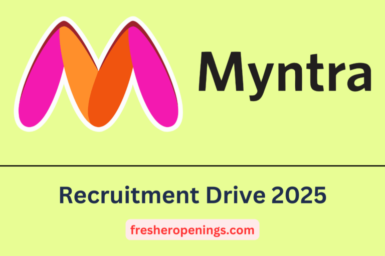 Myntra Recruitment 2025 for Freshers