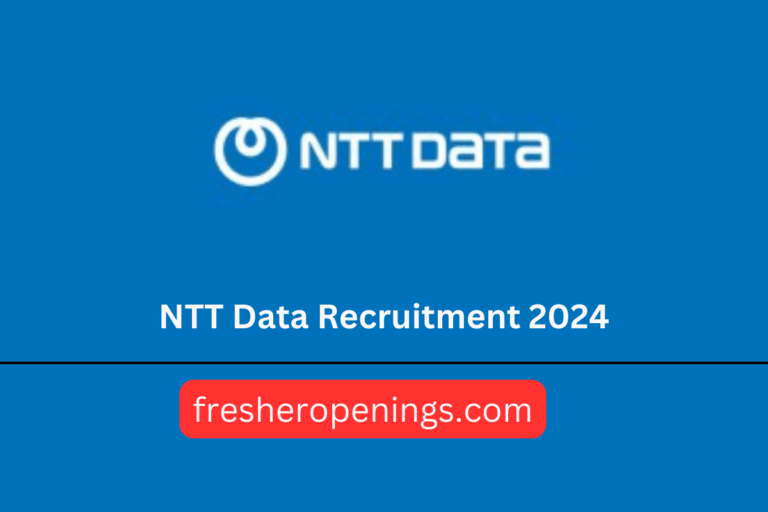 NTT Data Jobs for freshers 2024