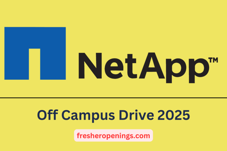 NetApp Internship Drive 2025