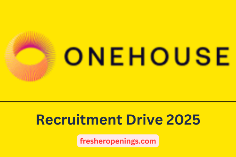 Onehouse Recruitment Drive For Freshers 2025