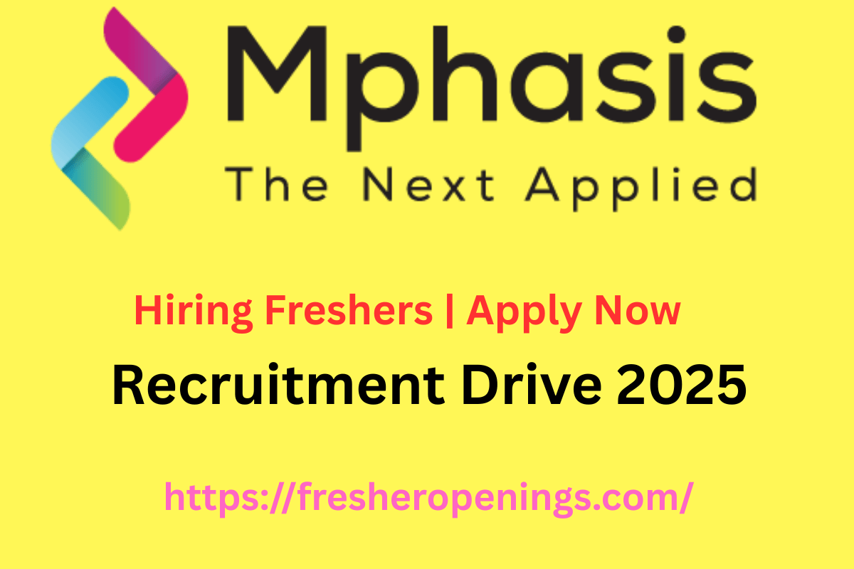 Mphasis Jobs in Bengaluru for Freshers