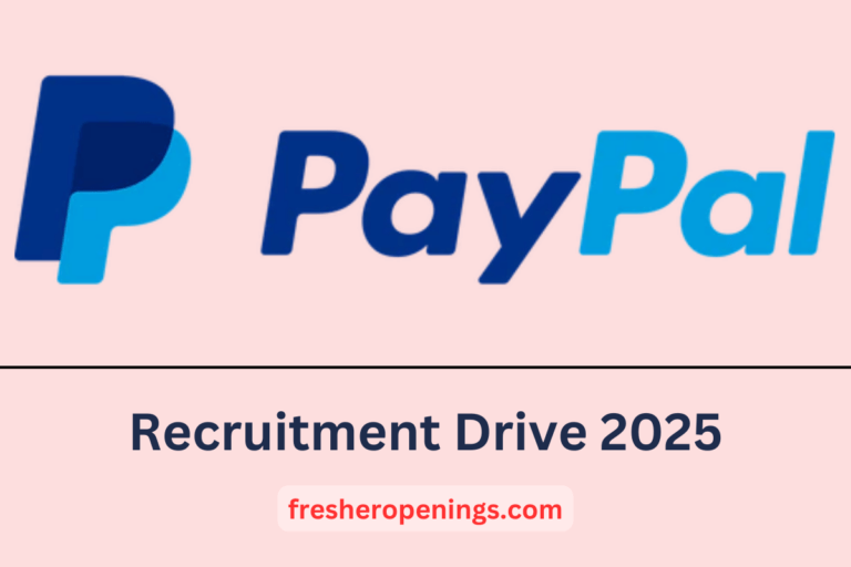 PayPal Freshers Jobs Drive 2025