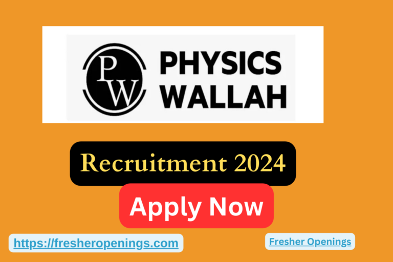 PhysicsWallah Off Campus Job Drive 2024