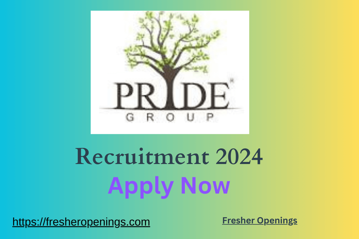 Pride Group Off Campus recruitment 2024