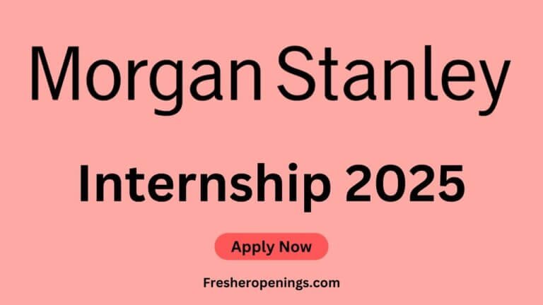 Morgan Stanley Internship 2025