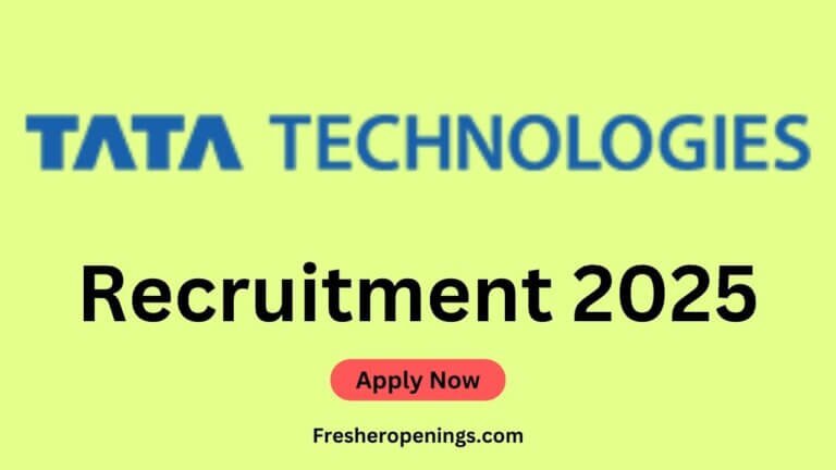 Tata Technologies Off Campus Jobs 2025