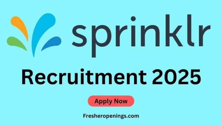 Sprinklr Off Campus Jobs 2025