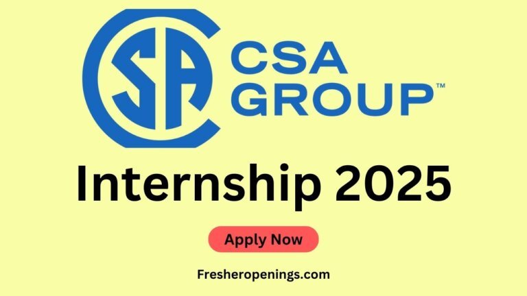 CSA Group Internship 2025