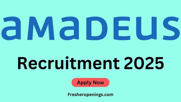 Amadeus Off Campus Jobs 2025