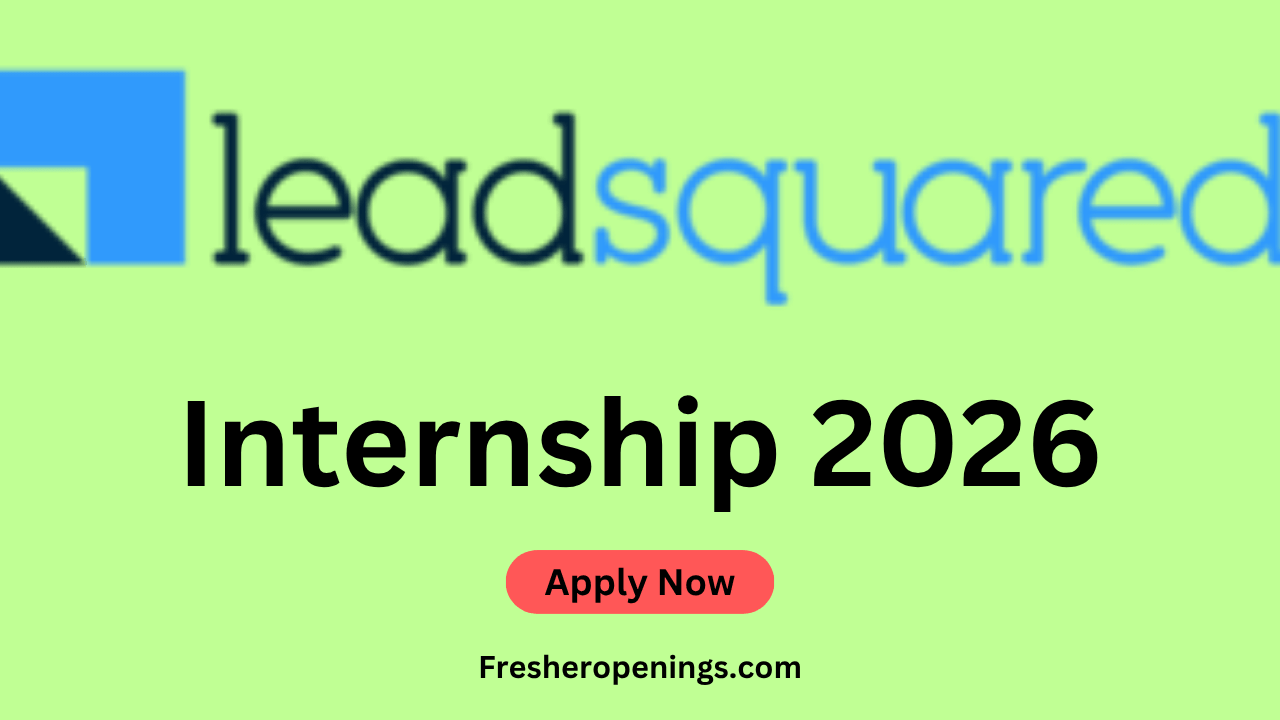 LeadSquared Internship 2026