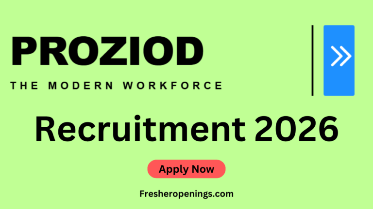 Proziod Analytics Recruitment 2026